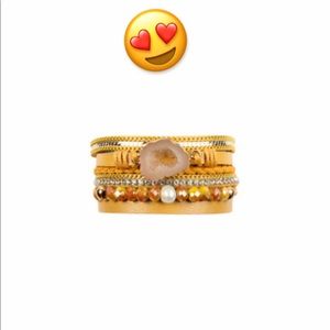 Yellow stone bracelet